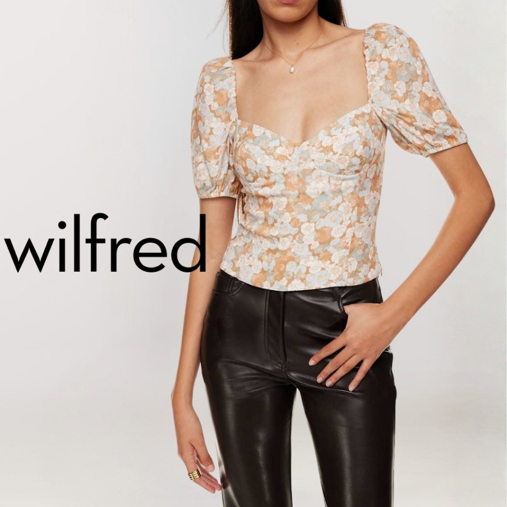 Wilfred Novella Short Sleeve Blouse
